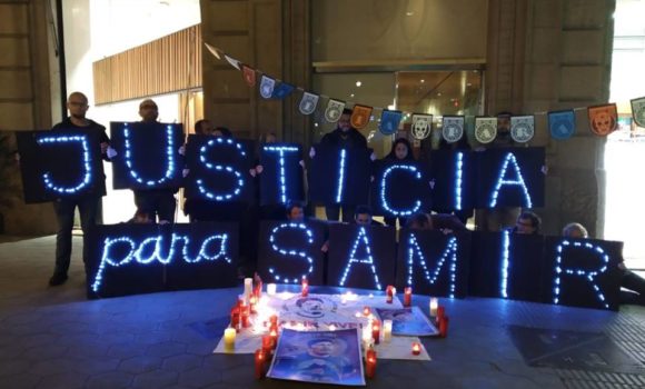 Protesta por el asesinato de Samir Flores en Barcelona Protesta por el asesinato de Samir Flores en Barcelona
