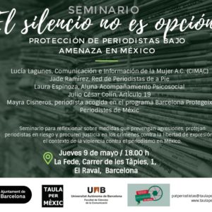 “El silencio no es opción”: Seminario en La Fede