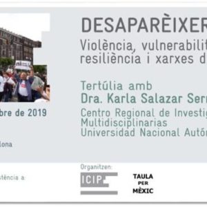 Desaparecer en México, tertulia con Karla Salazar