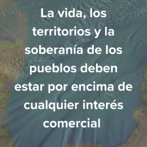 La vida por encima del interés comercial