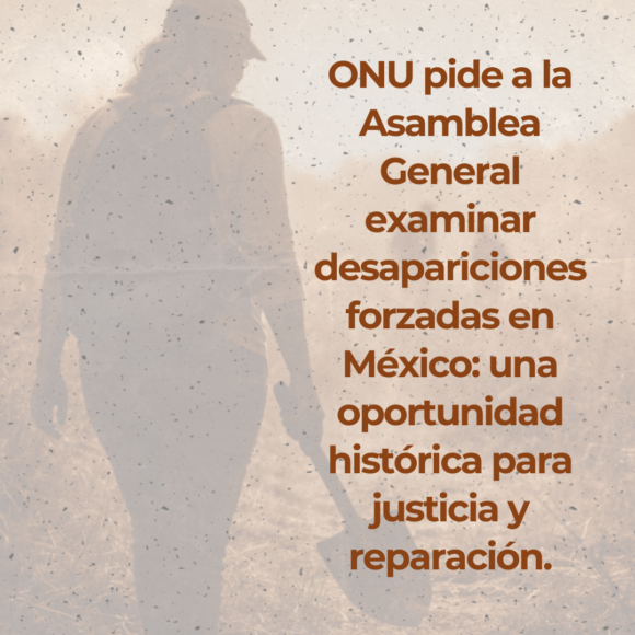 Solicitud del Comité de la ONU a la Asamblea General contra la Desaparición Forzada Solicitud del Comité de la ONU a la Asamblea General contra la Desaparición Forzada