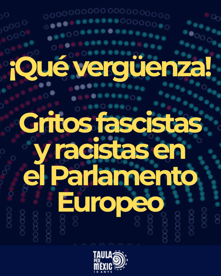 Gritos fascistas y racistas en el Parlamento Europeo